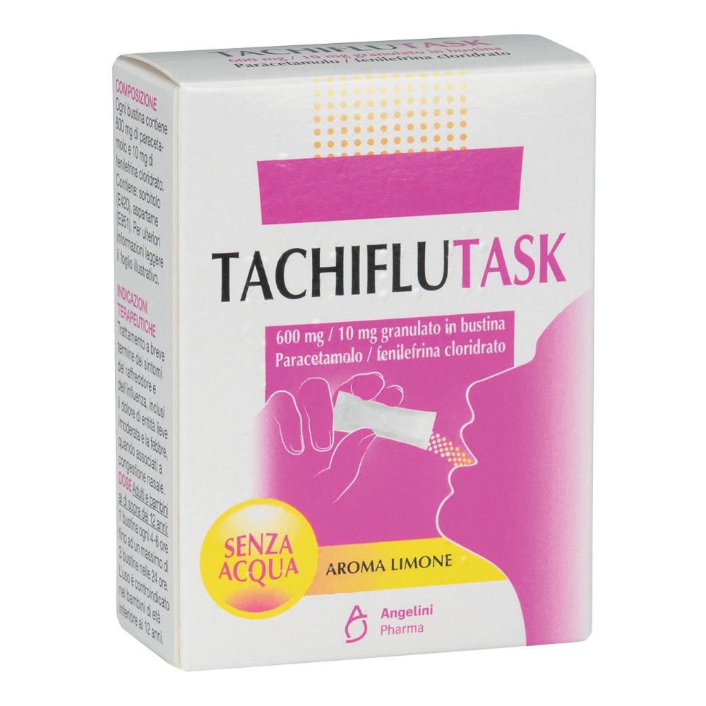 TACHIFLUTASK 600 MG/10 MG GRANULATO IN BUSTINA PARACETAMOLO/FENILEFRINA CLORIDRATO