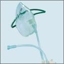 MASCHERA PER OSSIGENOTERAPIA IN DIVERSE FORME ANATOMICHE IN PVC ANALLERGICO COMPLETO DI TUBO RACCORDI ED ELASTICO