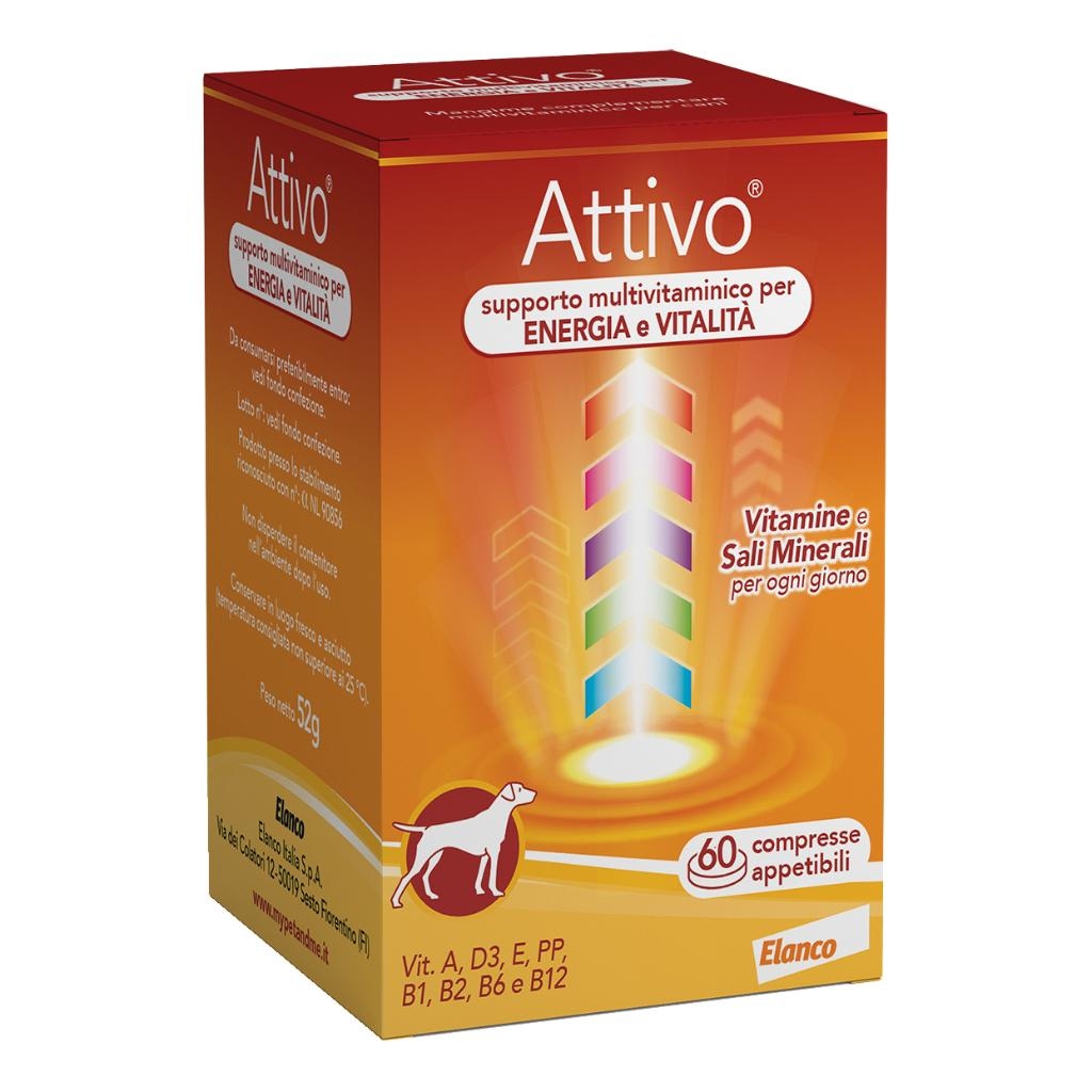 ATTIVO TABS ASTUCCIO DA 60 COMPRESSE ALTAMENTE APPETIBILI