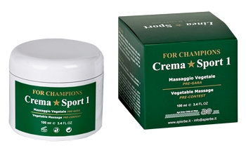 SPORT 1 CREMA MASSAGGIO VEGETALE VASO 100 ML