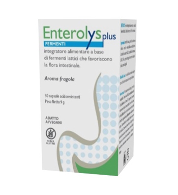 ENTEROLYS PLUS 30 CAPSULE ACIDORESISTENTI AROMA FRAGOLA