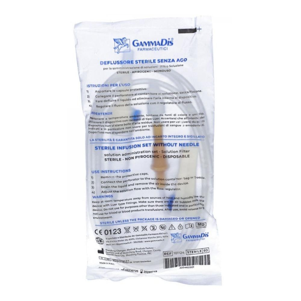 DEFLUSSORE STERILE SENZA AGO GAMMADIS
