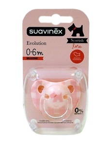 SUAVINEX SUCCHIETTO EVOLUTION ANATOMICO IN SILICONE 0-6 MESI VINTAGE ROSA