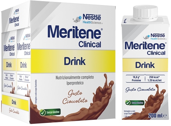 MERITENE CLINICAL DRINK CIOCCOLATO 4 BOTTIGLIE DA 200 ML