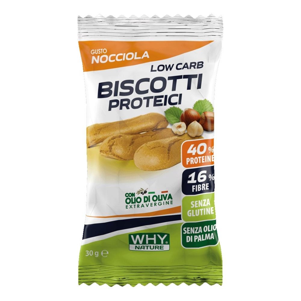 WHYNATURE BISCOTTI PROTEICI NOCCIOLA 30 G