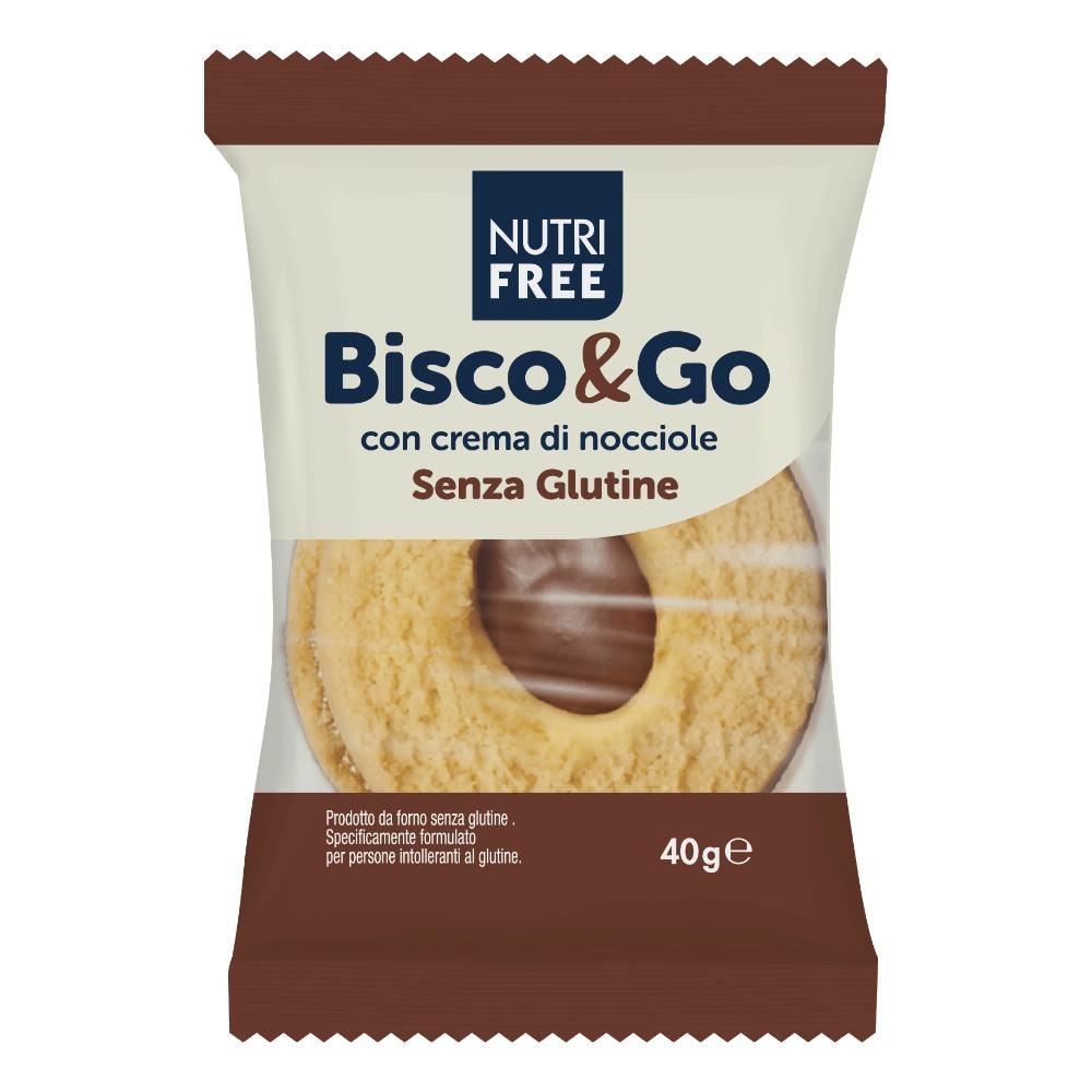 NUTRIFREE BISCO&GO CON CREMA DI NOCCIOLE 40 G