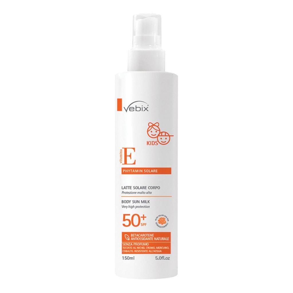 VEBIX PHYTAMIN SOLARE LATTE SOLARE CORPO NO GAS SPF50+ BIMBO 150 ML