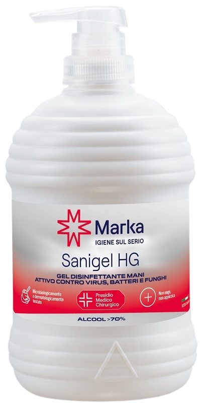 MARKA SANIGEL HG GEL DISINFETTANTE MANI ALCOOL 70% 500 ML