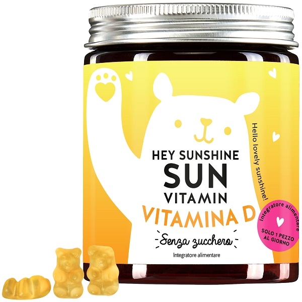 BEARS WITH BENEFITS HEY SUNSHINE SUN VITAMINS MIT D3 SUGARFREE 45 CARAMELLE GOMMOSE