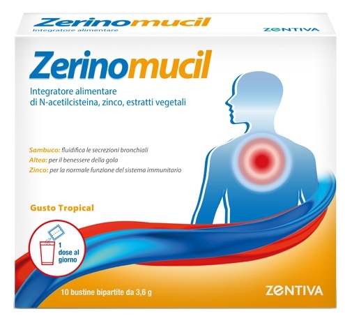 ZERINOMUCIL 10 BUSTINE 3,6 G