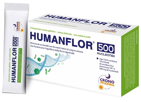HUMANFLOR 500 NUCLEOTIDI 10 STICK OROSOLUBILI DA 1,5 G