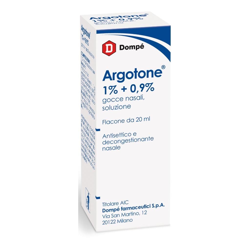 ARGOTONE 1% +0,9% GOCCE NASALI, SOLUZIONE