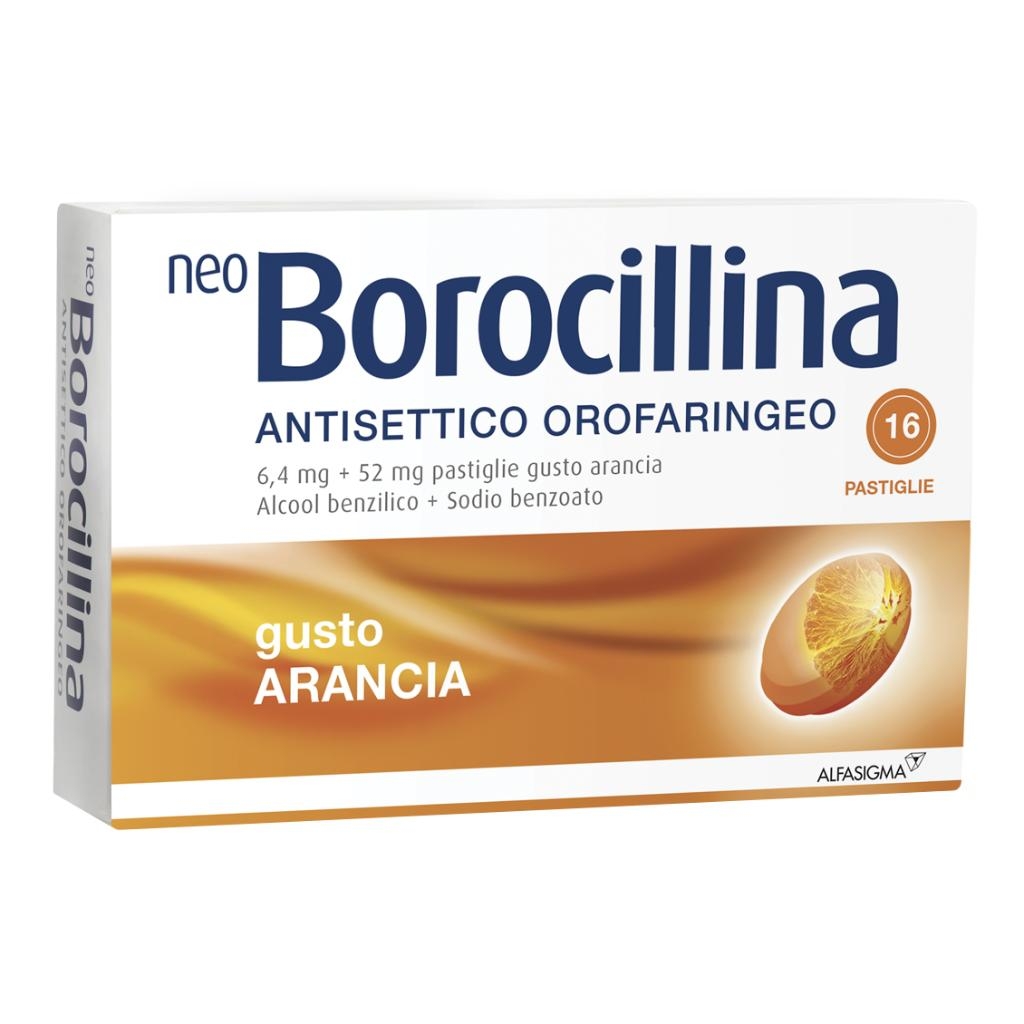 NEO BOROCILLINA ANTISETTICO OROFARINGEO 6,4 MG + 52 MG