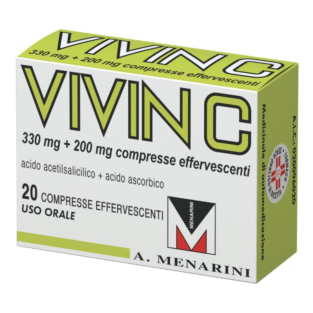 VIVIN C 330 MG / 200 MG COMPRESSE EFFERVESCENTI