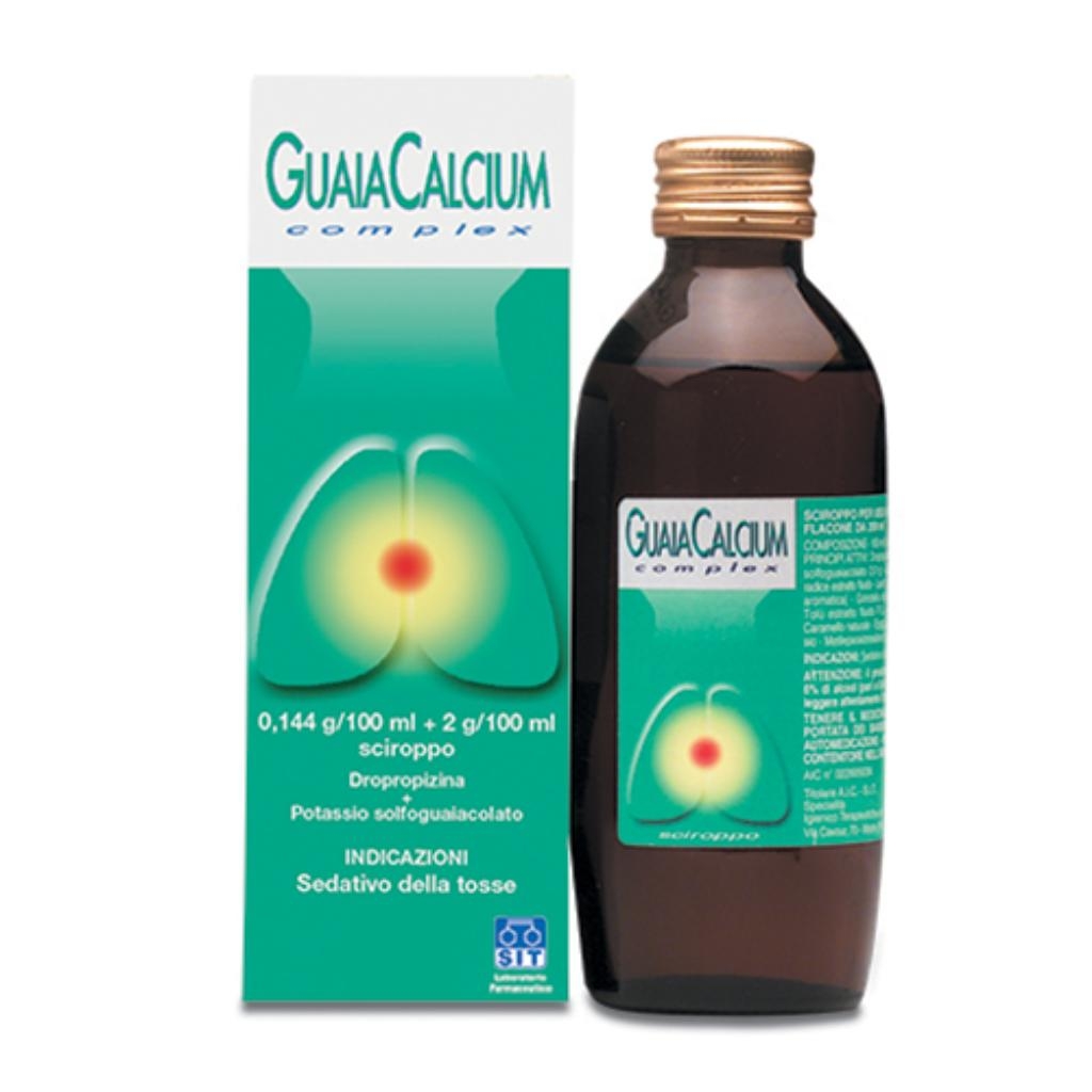 GUAIACALCIUM COMPLEX 0,144 G/100 ML + 2 G/100 ML SCIROPPO