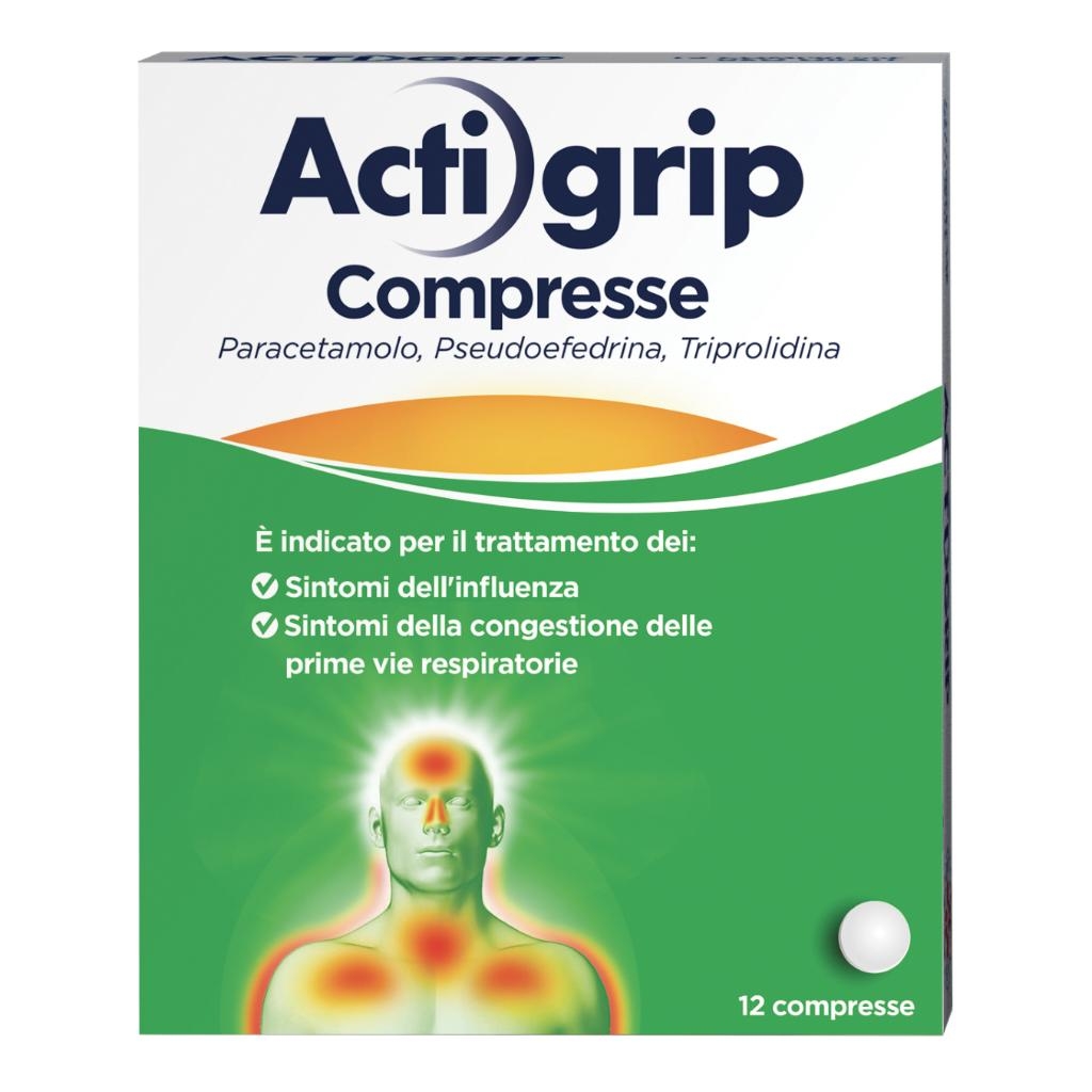 ACTIGRIP 2,5 MG/ 60 MG/ 500 MG COMPRESSE