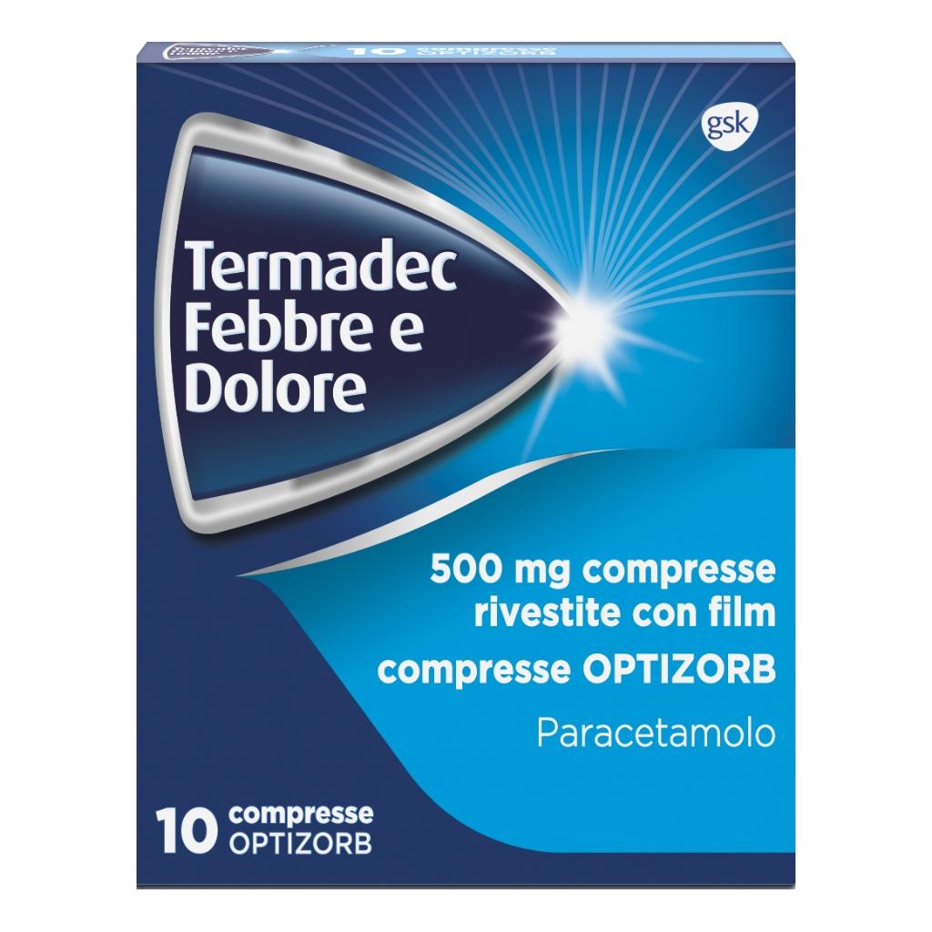 TERMADEC FEBBRE E DOLORE 500 MG COMPRESSE RIVESTITE CON FILM - COMPRESSE OPTIZORB