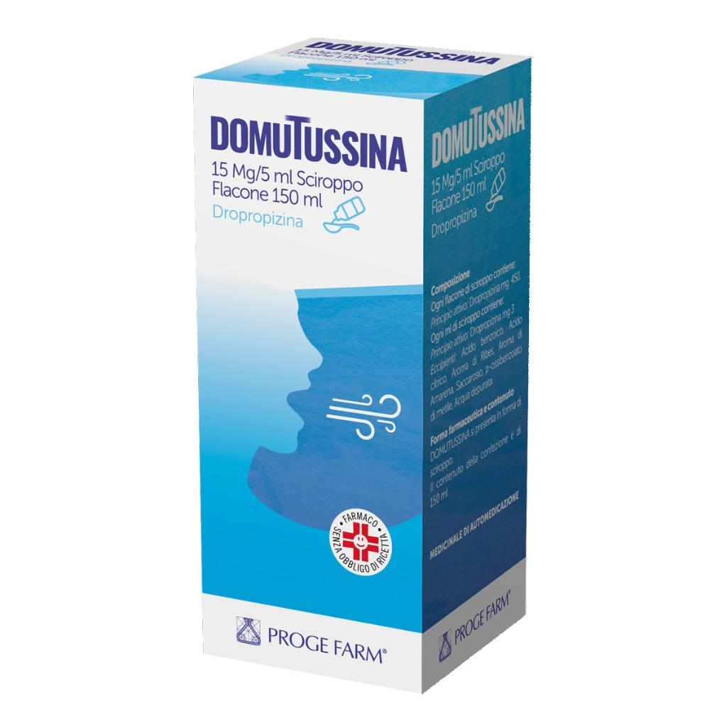 DOMUTUSSINA 15 MG/5 ML SCIROPPO - FLACONE 150 ML