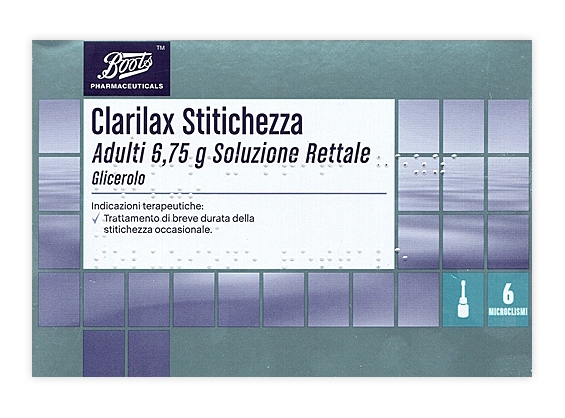 CLARILAX STITICHEZZA ADULTI 6,75 G SOLUZIONE RETTALE