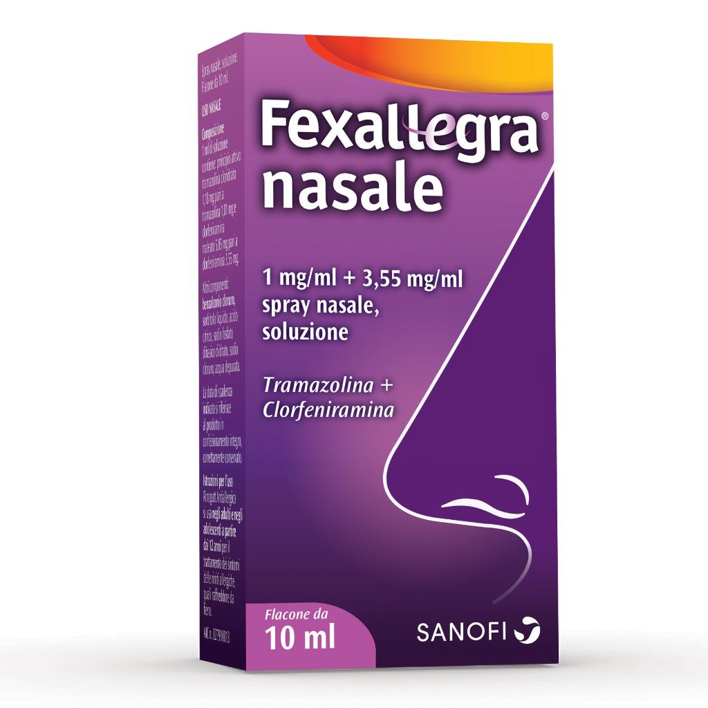 FEXALLEGRA NASALE 1 MG/ML + 3,55 MG/ML SPRAY NASALE SOLUZIONE