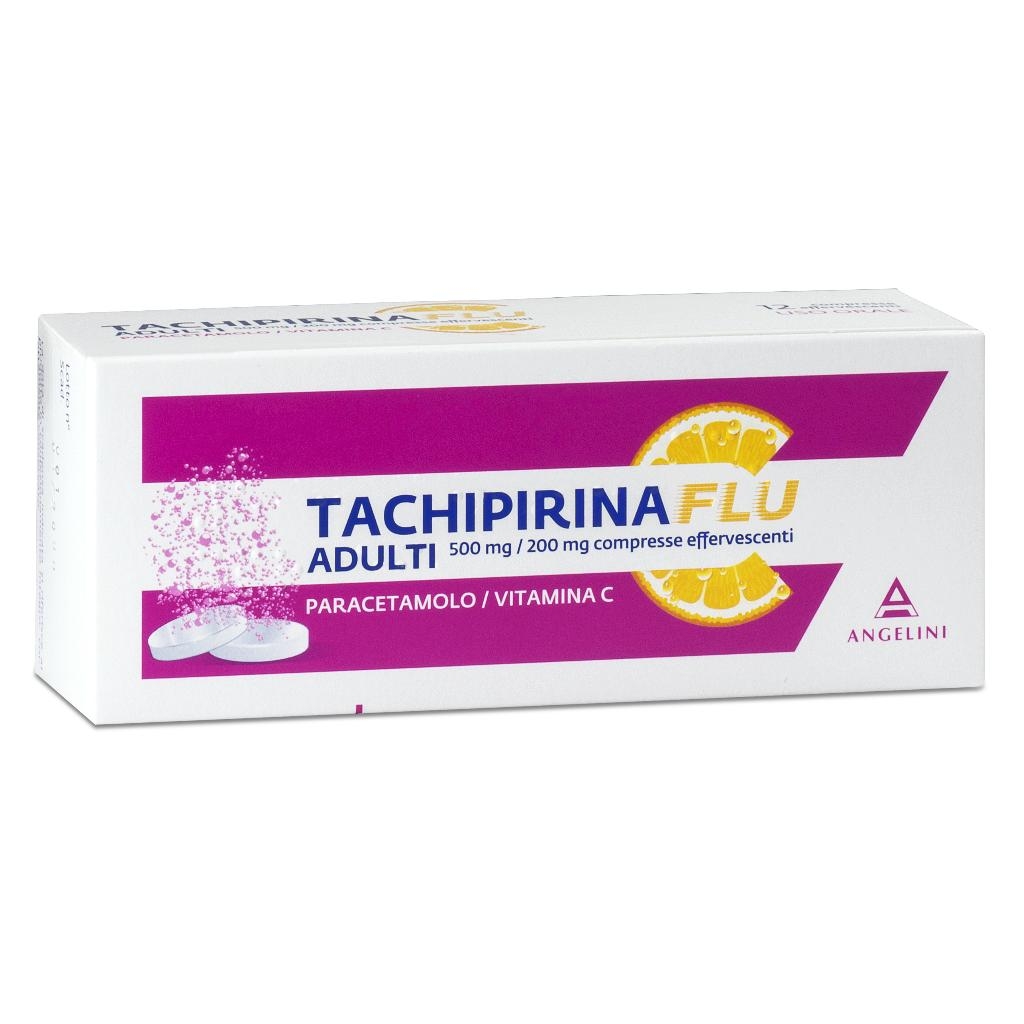 TACHIFLUACTIV ADULTI 500 MG / 200 MG COMPRESSE EFFERVESCENTI