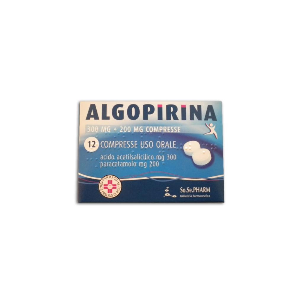 ALGOPIRINA 300 MG + 200 MG COMPRESSE 12 COMPRESSE
