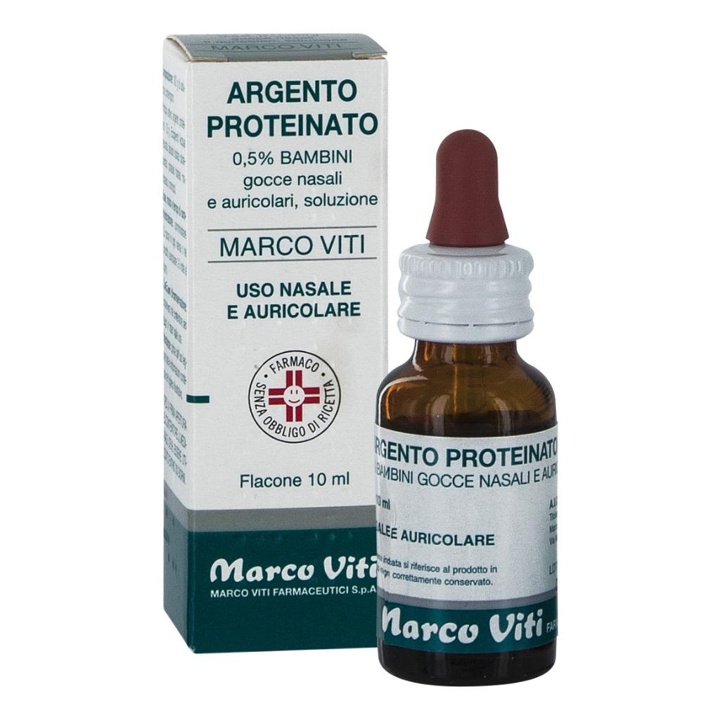 ARGENTO PROTEINATO MARCO VITI GOCCE NASALI E AURICOLARI SOLUZIONE