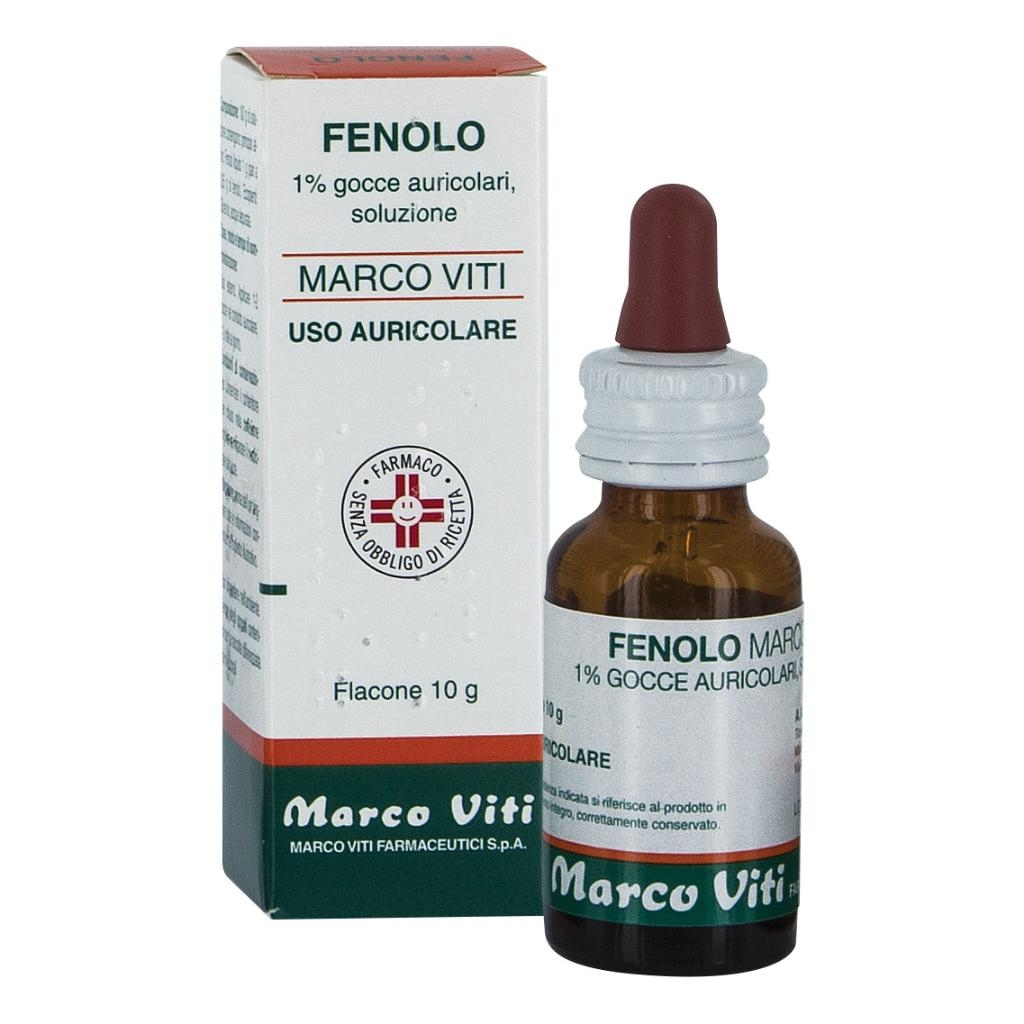 FENOLO MARCO VITI 1% GOCCE AURICOLARI, SOLUZIONE