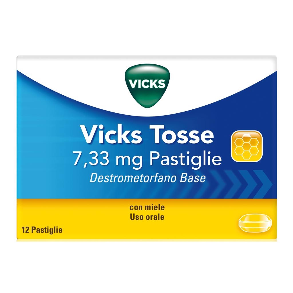 VICKS TOSSE 7,33 MG PASTIGLIE