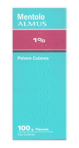 MENTOLO ALMUS 1% POLVERE CUTANEA