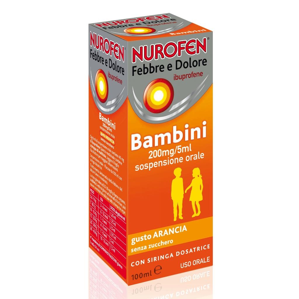 NUROFEN FEBBRE E DOLORE 200 MG/5ML SOSPENSIONE ORALE