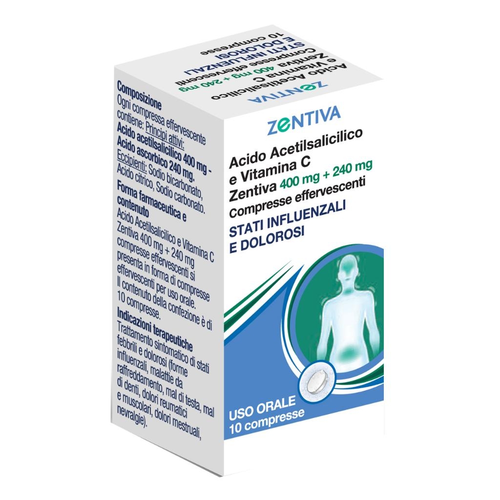 EUSPIFLU 400 MG + 240 MG COMPRESSE EFFERVESCENTI