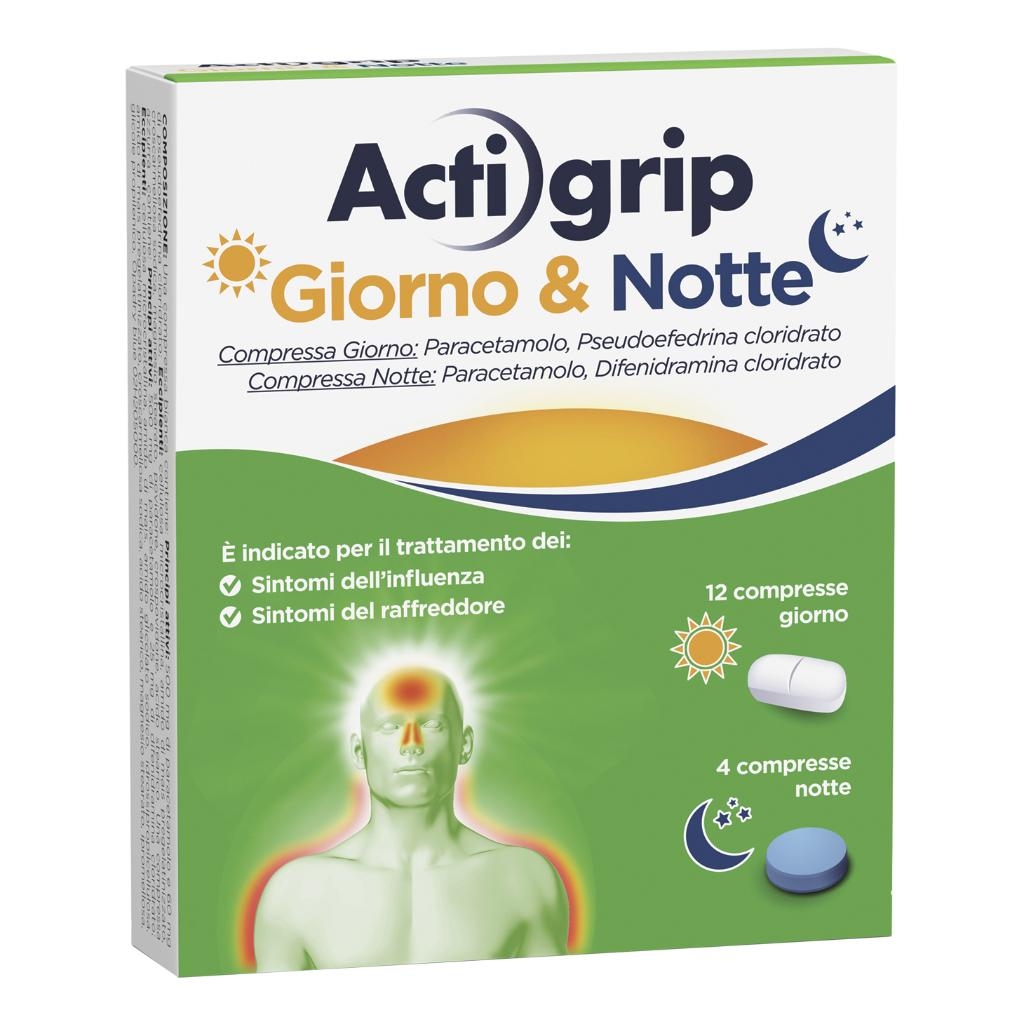 ACTIGRIP GIORNO & NOTTE COMPRESSE