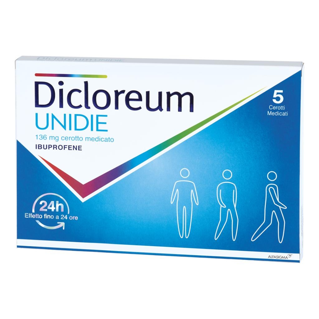 DICLOREUM UNIDIE 136 MG CEROTTO MEDICATO