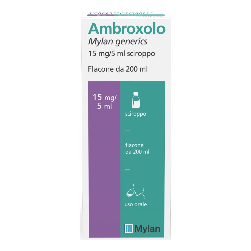 AMBROXOLO MYLAN GENERICS 15 MG/5 ML SCIROPPO