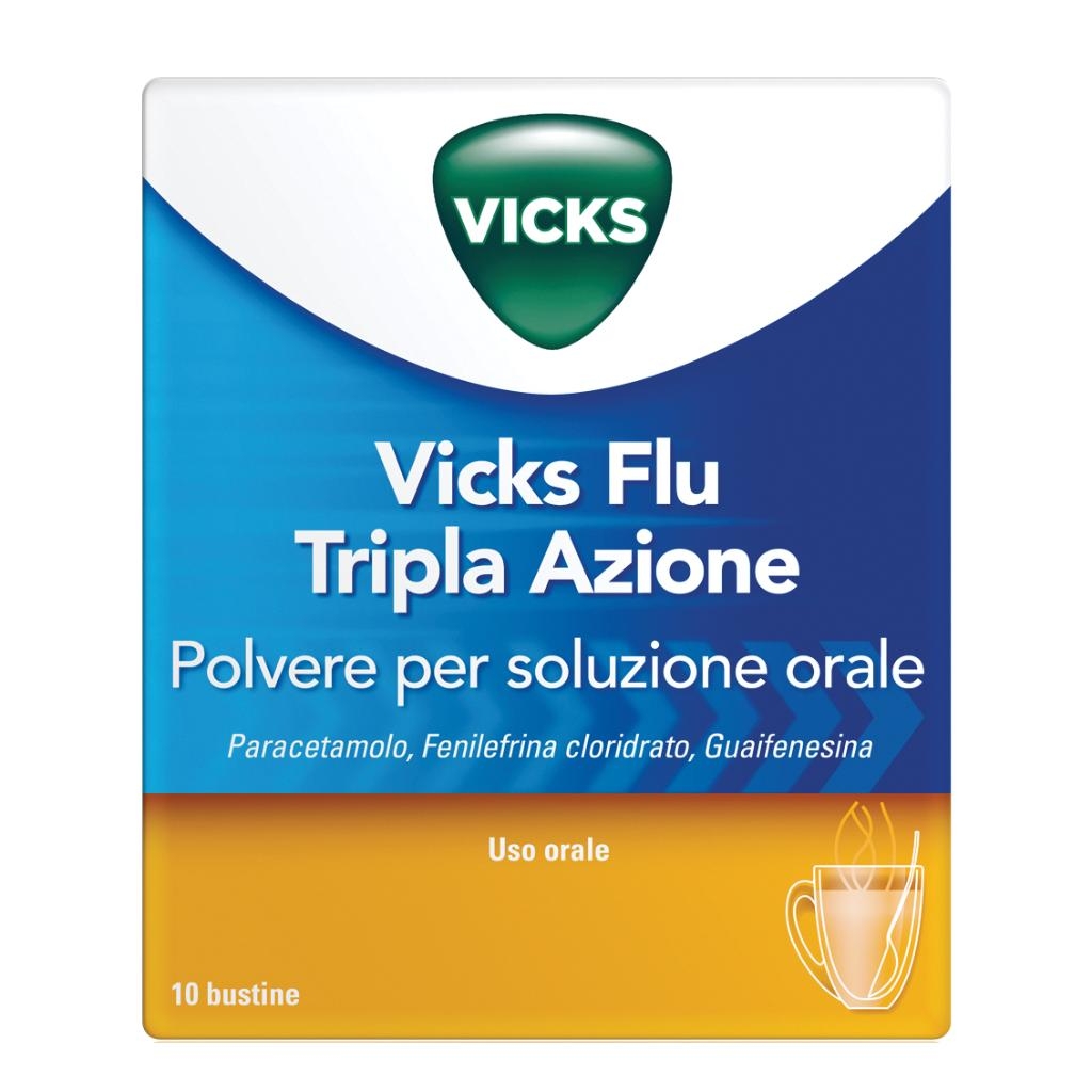 VICKS FLU TRIPLA AZIONE POLVERE PER SOLUZIONE ORALE