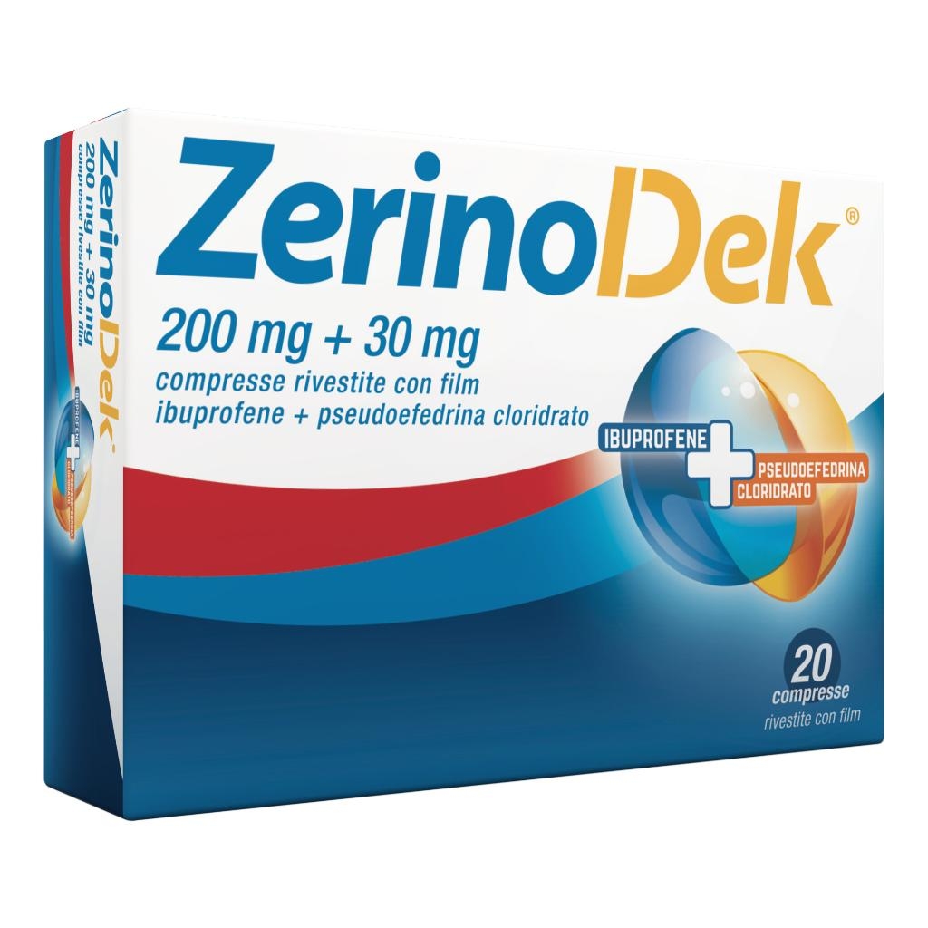 ZERINOACTIV 200 MG/30 MG COMPRESSE RIVESTITE CON FILM