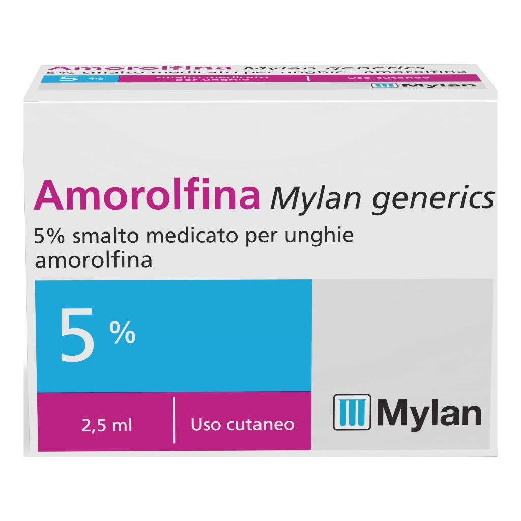 AMOROLFINA MYLAN GENERICS 5% SMALTO MEDICATO PER UNGHIE