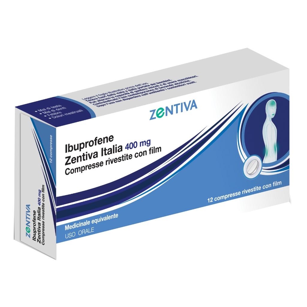 IBUPROFENE ZENTIVA ITALIA 400 MG COMPRESSE RIVESTITE CON FILM