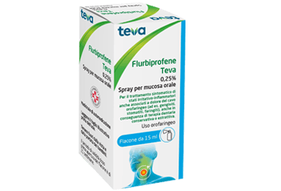 FLURBIPROFENE TEVA 0,25%