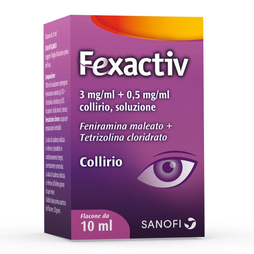 FEXACTIV 3 MG/ML + 0,5 MG/ML COLLIRIO SOLUZIONE