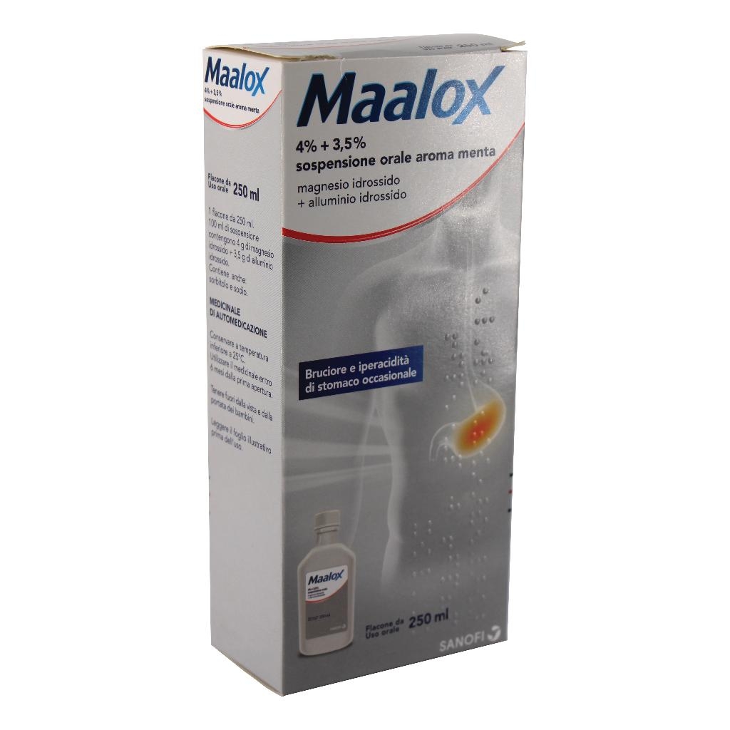 MAALOX 4% + 3,5% SOSPENSIONE ORALE AROMA MENTA