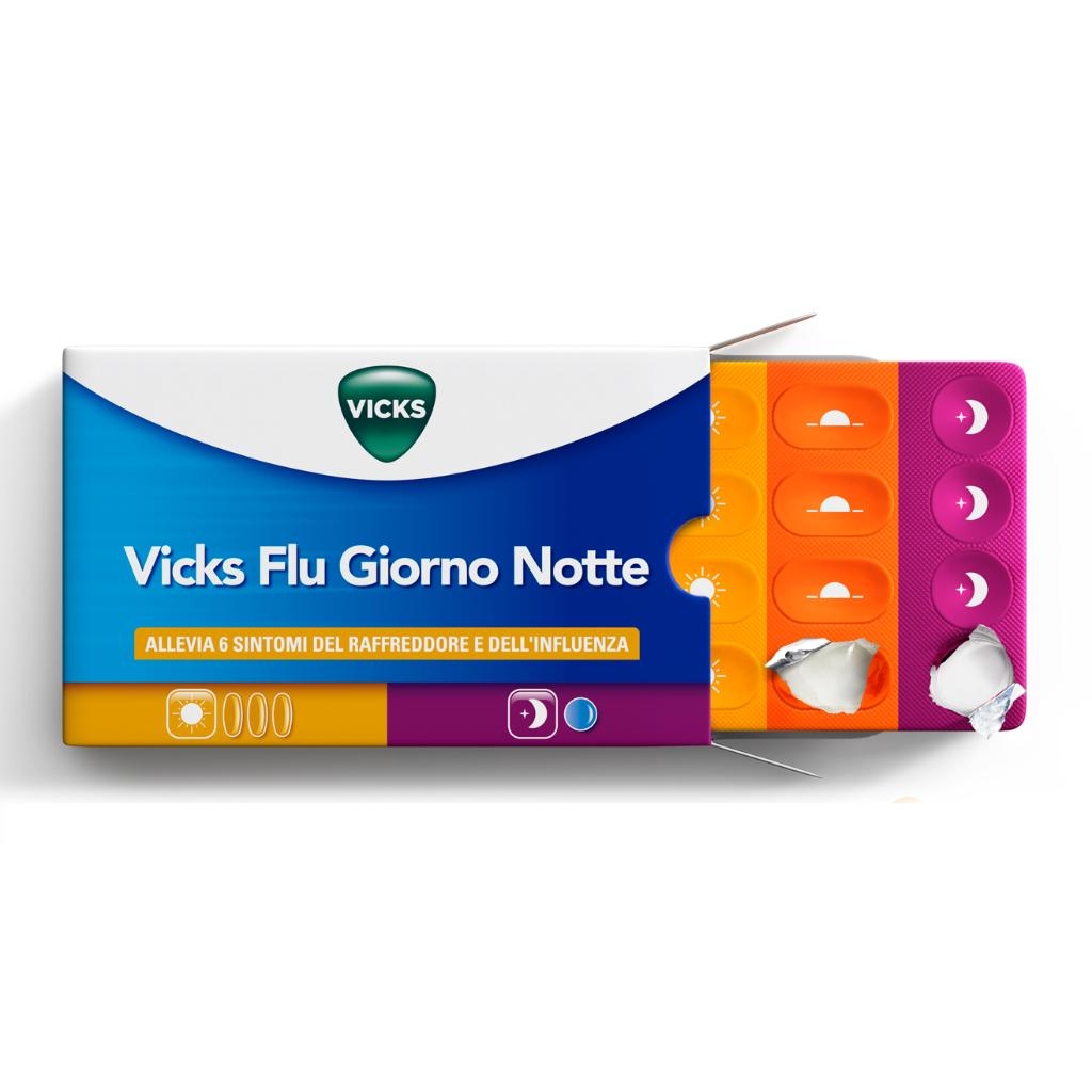 VICKS FLU GIORNO NOTTE COMPRESSE RIVESTITE CON FILM