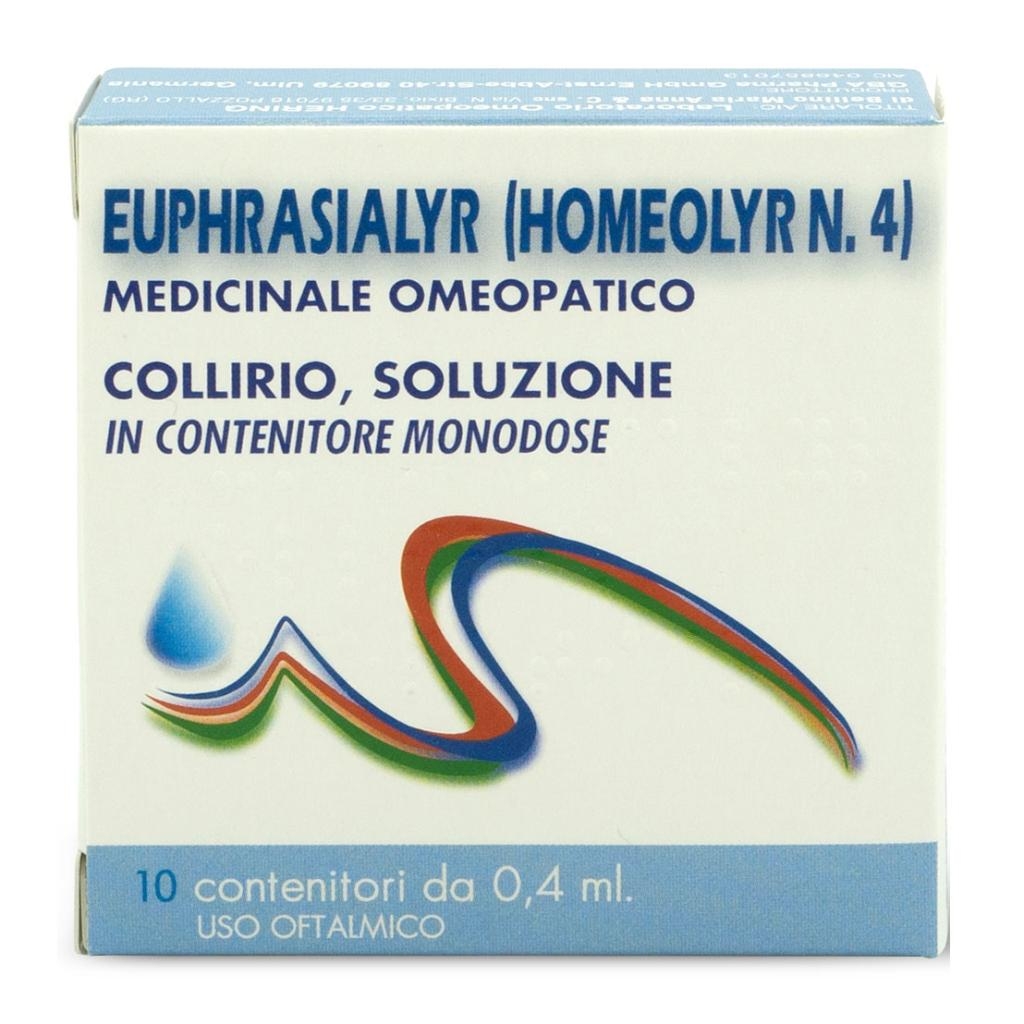 EUPHRASIALYR (HOMEOLYR N.4)*collirio, soluzione 0,4 ml 10 contenitori monodose