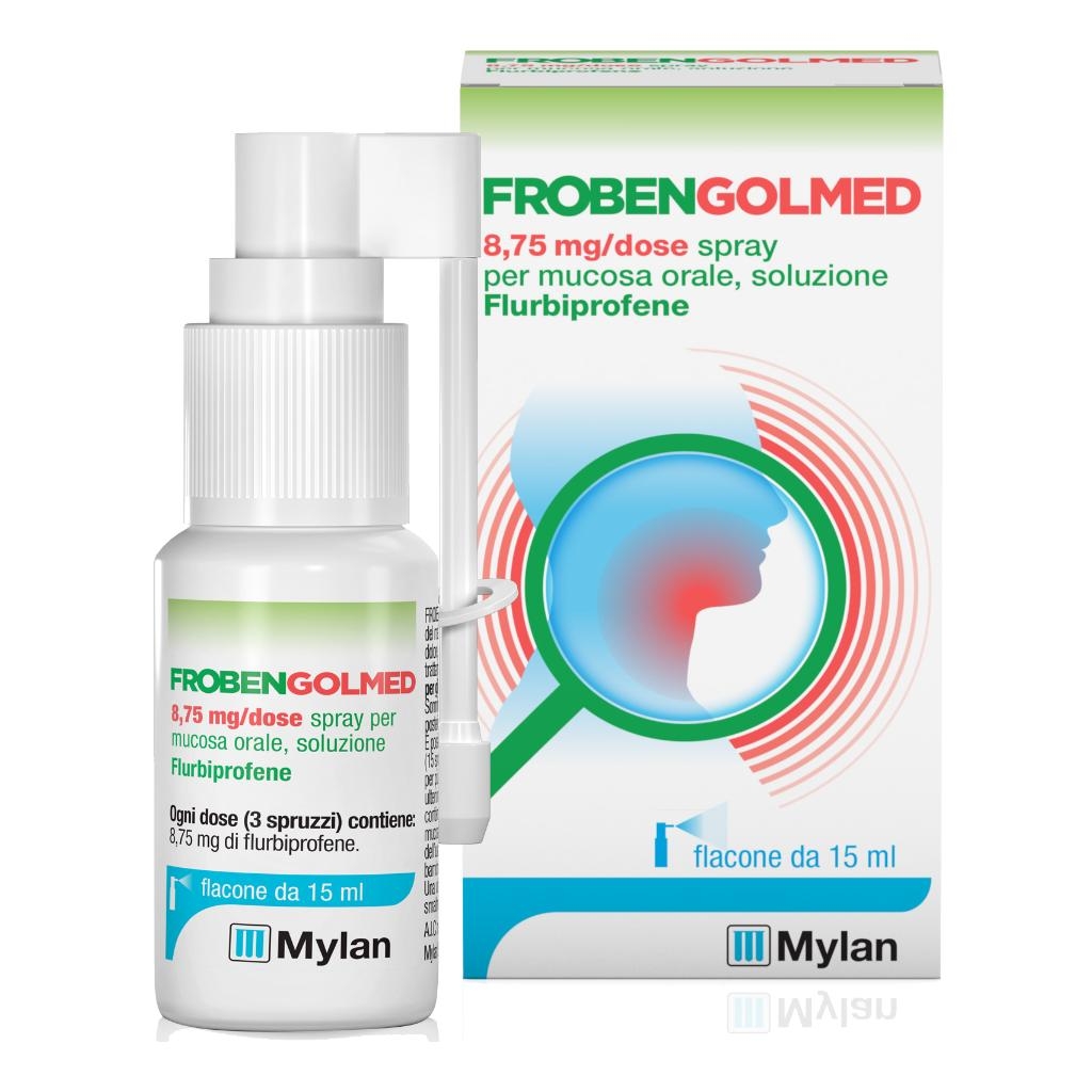 FROBENGOLMED 8,75 MG/DOSE SPRAY PER MUCOSA ORALE SOLUZIONE