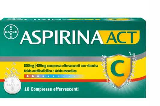 ASPIRINAACT 800 MG /480 MG COMPRESSE EFFERVESCENTI CON VITAMINA C