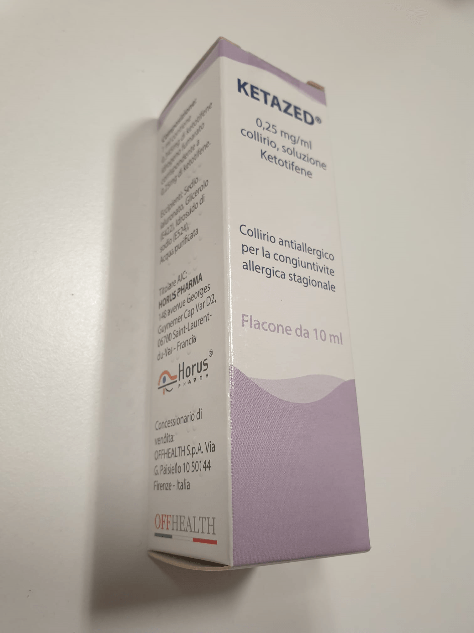 KETAZED 0,25 MG/ML COLLIRIO SOLUZIONE