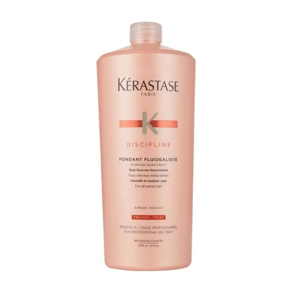 Kérastase Discipline - Fondant Fluidéaliste Balsamo Lisciante per Capelli Crespi, 1 Litro