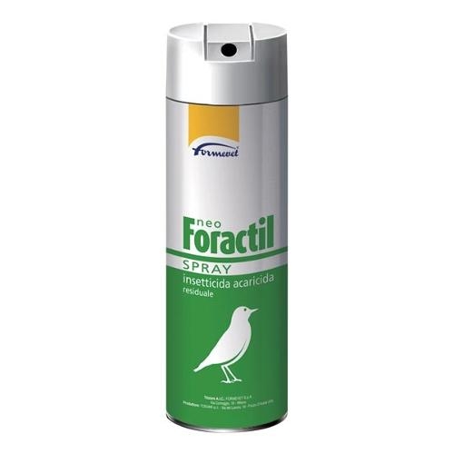 NEO FORACTIL SPRAY, 10 MG/G + 3 MG/G + 2 MG/G SOLUZIONE SPRAY PER USO ESTERNO (Per uccellini da gabbia e da voliera, cani, gatti e conigli da compagnia.)