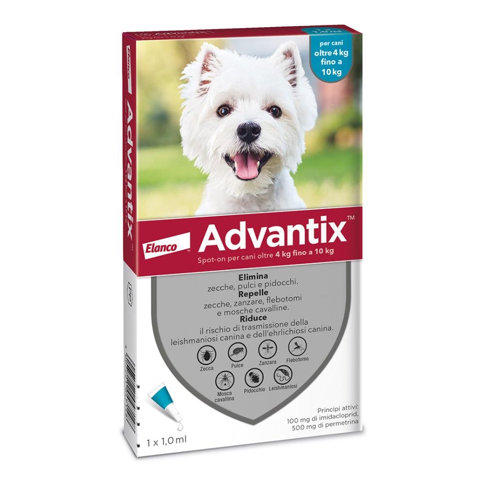 ADVANTIX SPOT-ON PER CANI OLTRE 4 KG FINO A 10 KG